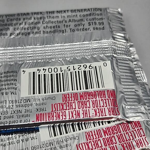 Star Trek Next Generation Inaugural Edition Unopened Packs Paramount Lot of 4 92 - Picture 7 of 9